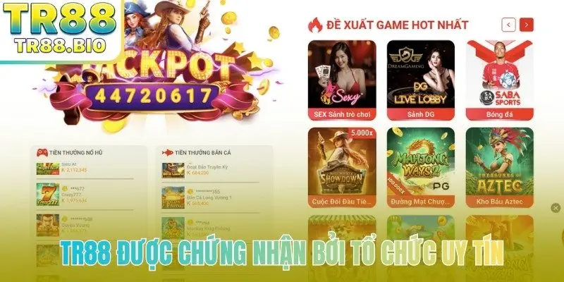 TR88 được chứng nhận bởi tổ chức uy tín